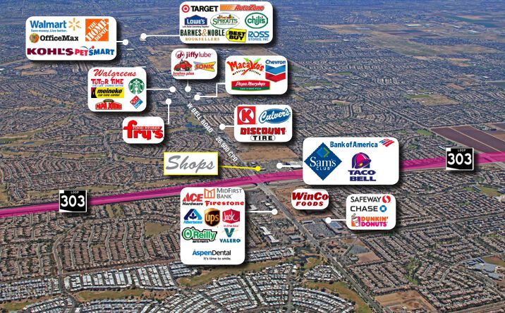 Pictures of Retail property located at 16581 W Bell Rd, Surprise, AZ 85374 for comps - image #1