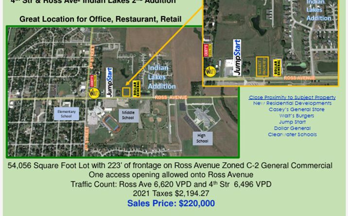 Pictures of Land property located at 4th Street & Ross Ave, Clearwater, KS 67026 for sales - image #1