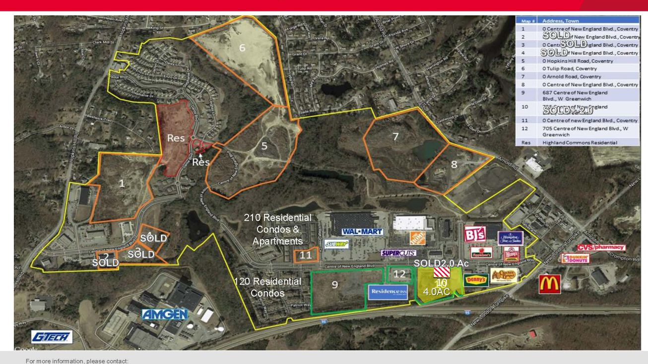 Centre of New England Blvd, Coventry, RI 02816