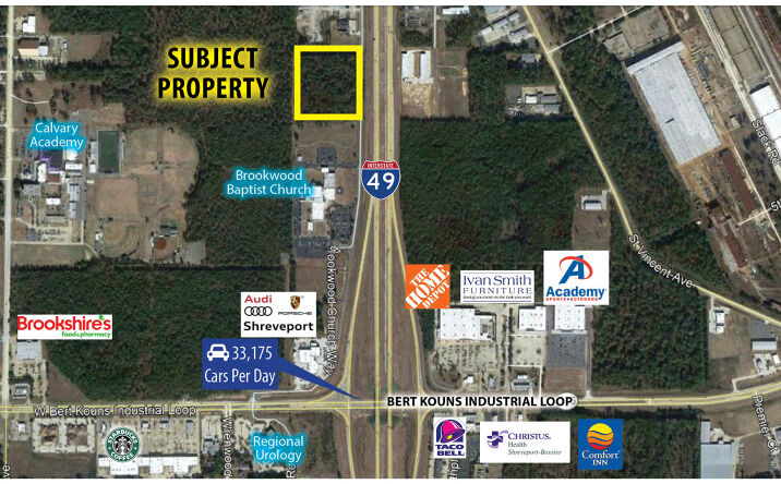 Pictures of Land property located at Brookwood Church Way, Shreveport, LA 71106 for sales - image #1
