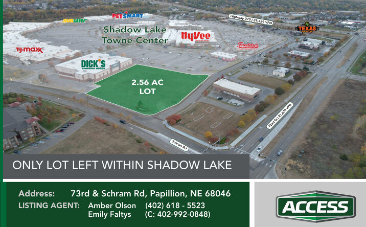 Pictures of Land, Mixed Use property located at 73rd & Schram, Papillion, NE 68046 for sales - image #1
