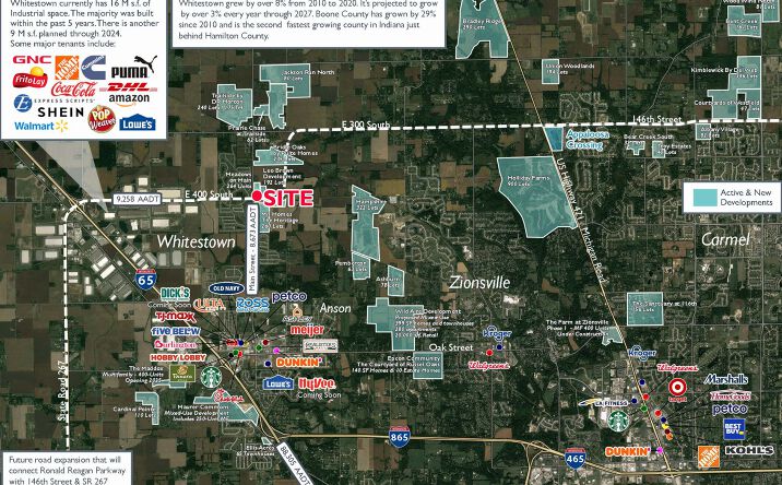 Pictures of Retail, Land property located at NEC S 650 E & E 400 S, Whitestown, IN 46075 for sales - image #1