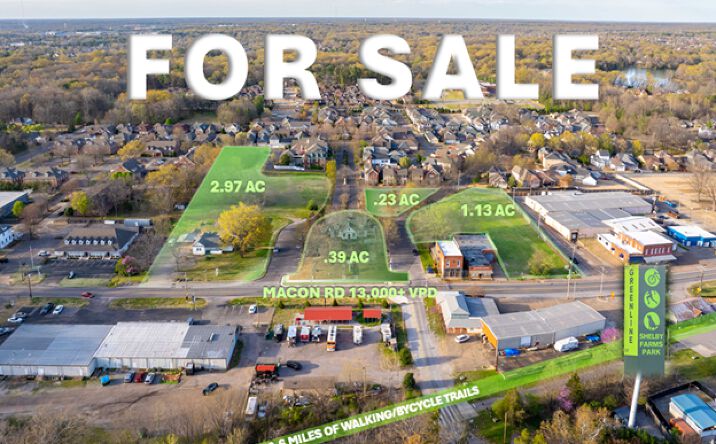Pictures of Retail, Mixed Use, Land property located at 8556 Macon Rd, Cordova, TN 38018, 8534 Macon Rd, Cordova, TN 38018, 0 Macon Rd, 1.74 Acres, Cordova, TN 38018, 0 Macon Rd, 0.23 Acres, Cordova, TN 38018, 0 Macon Rd, 1.13 Acres, Cordova, TN 38018, 0 Macon Rd, 1.23 Acres, Cordova, TN 38018 for sales - image #1
