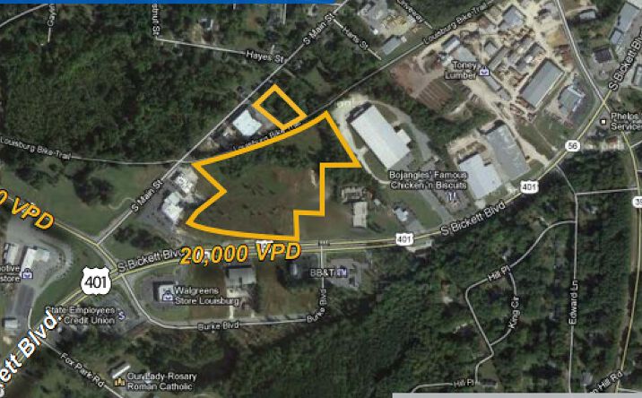 Pictures of Land property located at S Bickett Blvd, Louisburg, NC 27549 for sales - image #1