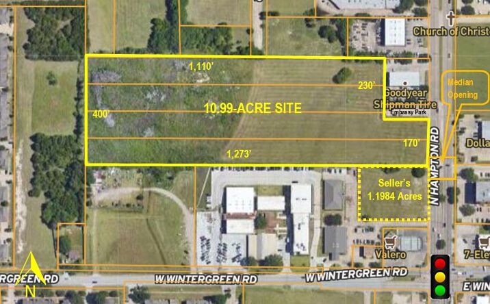 Pictures of Land property located at 1541 N Hampton Rd, DeSoto, TX 75115 for sales - image #1