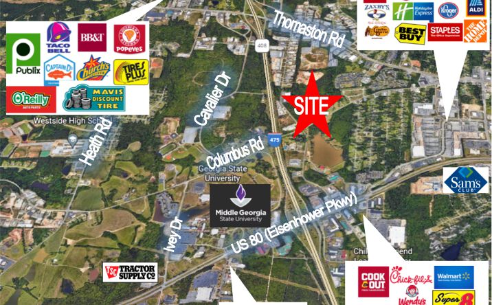 Pictures of Land property located at 5025 Columbus Rd, Macon, GA 31206 for sales - image #1