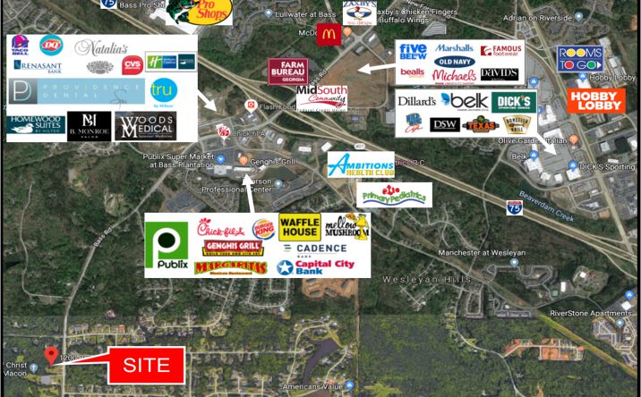 Pictures of Land property located at 1200 Bass Rd, Macon, GA 31210 for sales - image #1