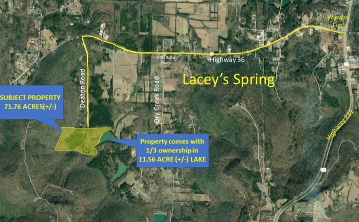 Pictures of Land property located at Deaton Rd, Laceys Spring, AL 35754 for sales - image #1