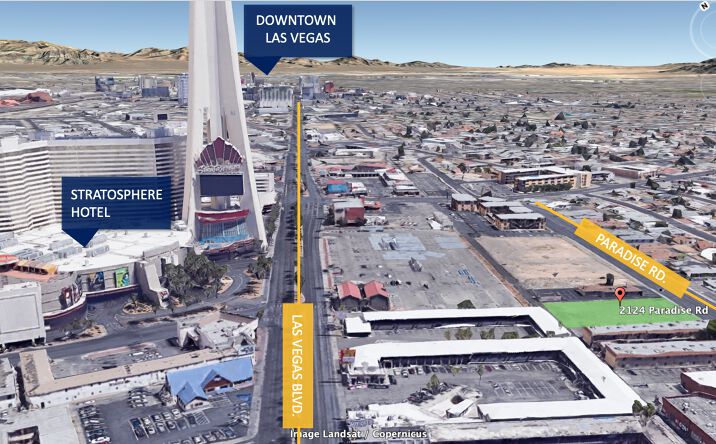 Pictures of Land property located at 2124 Paradise Rd, Las Vegas, NV 89104 for sales - image #1