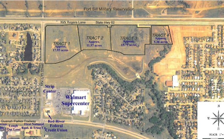 Pictures of Land property located at SE Corner of NW 67th & Rogers Lane, Fort Sill, OK 73505 for sales - image #1