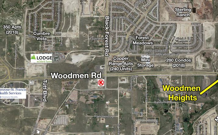 Pictures of Land property located at NWC of Woodmen Rd & Marksheffel Rd, Colorado Springs, CO 80908 for sales - image #1