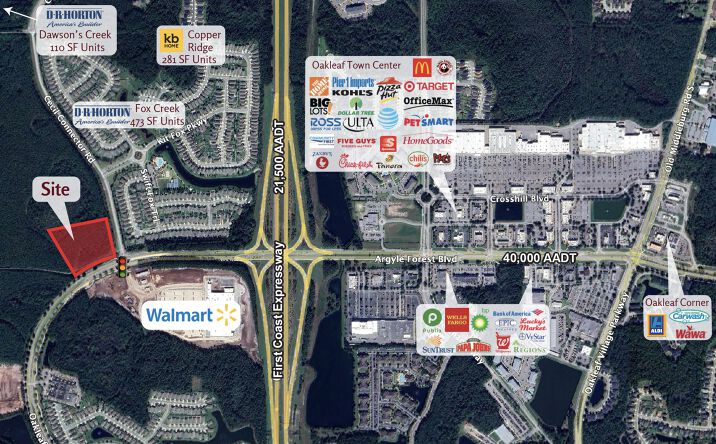 Pictures of Land property located at NWC of Oakleaf Plantation Parkway & Cecil Connector Road, Jacksonville, FL 32222 for sales - image #1