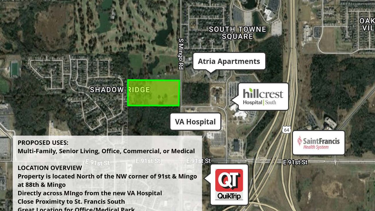 Pictures of Office, Land property located at 8808 S Mingo Rd, Tulsa, OK 74133 for sales - image #1