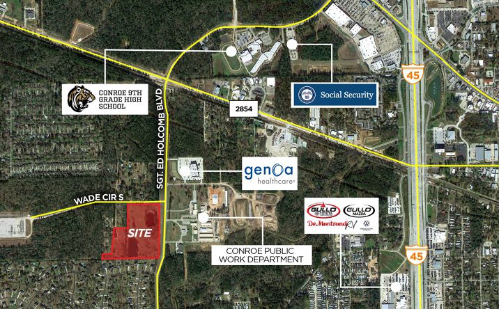 Pictures of Land property located at S Wade Circle & Sgt Ed Holc Blvd, Conroe, TX 77304 for sales - image #1