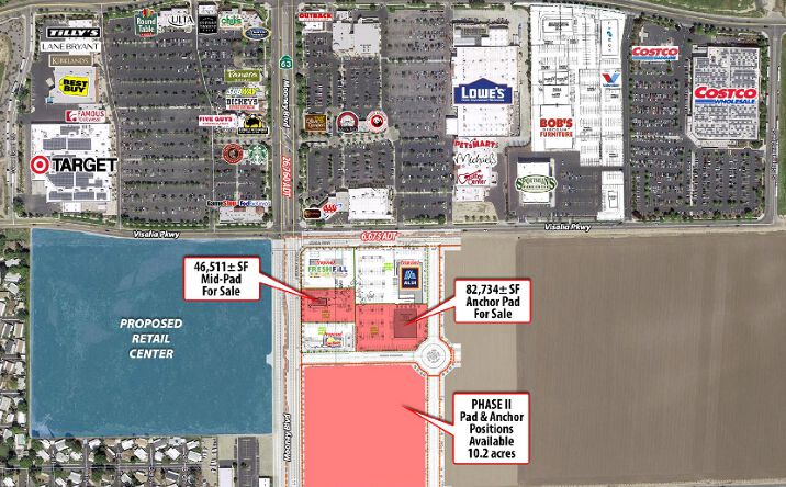Pictures of Land property located at SEC Mooney Blvd & Visalia Pkwy, Visalia, CA 93277 for sales - image #1