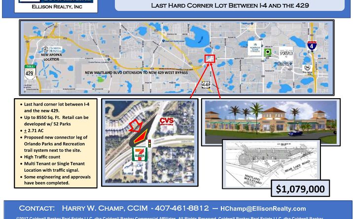Pictures of Retail, Land property located at 9120 Bear Lake Road, Altamonte Springs, FL 32714 for sales - image #1