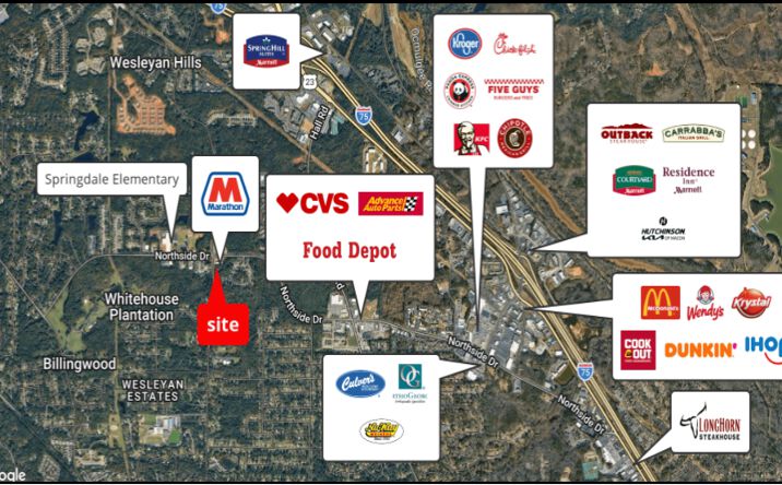 Pictures of Land property located at 1171 Wesleyan Drive, Macon, GA 31210 for sales - image #1