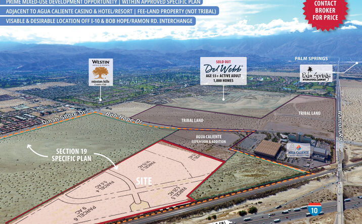 Pictures of Land property located at CA I-10 and Bob Hope Drive, Rancho Mirage, CA 92270 for sales - image #1