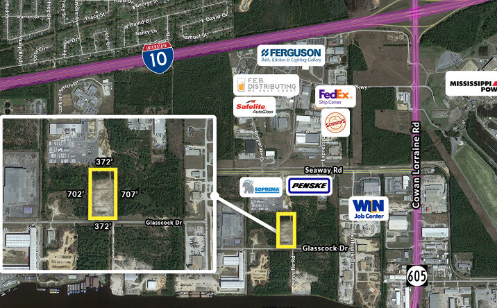 Pictures of Land property located at Glascock Dr, Gulfport, MS 39503 for sales - image #1
