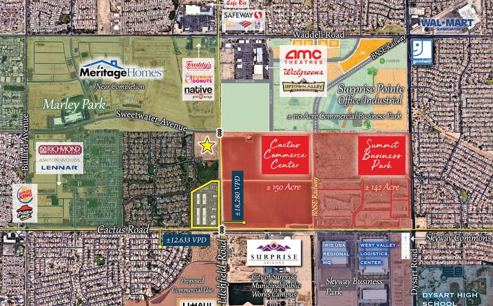 Pictures of Land property located at SWC Litchfield Road & Sweetwater Drive, Surprise, AZ 85379 for comps - image #1