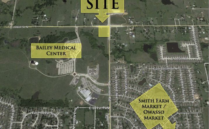 Pictures of Land property located at SW/C 106th St N & N Garnett, Owasso, OK 74021 for sales - image #1