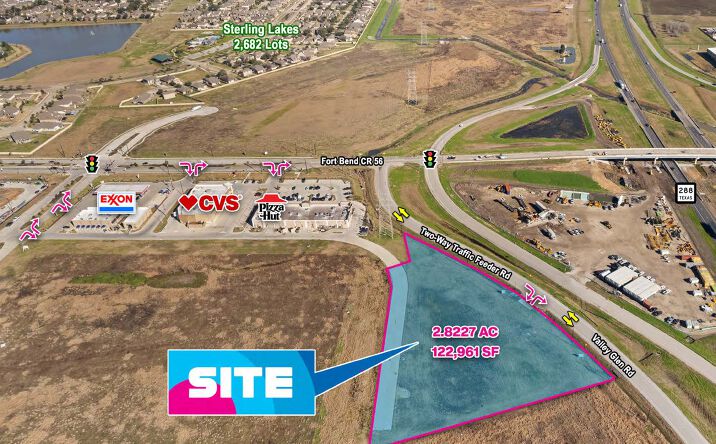 Pictures of Land property located at SWC Hwy 288 & CR 56, Rosharon, TX 77583 for sales - image #1