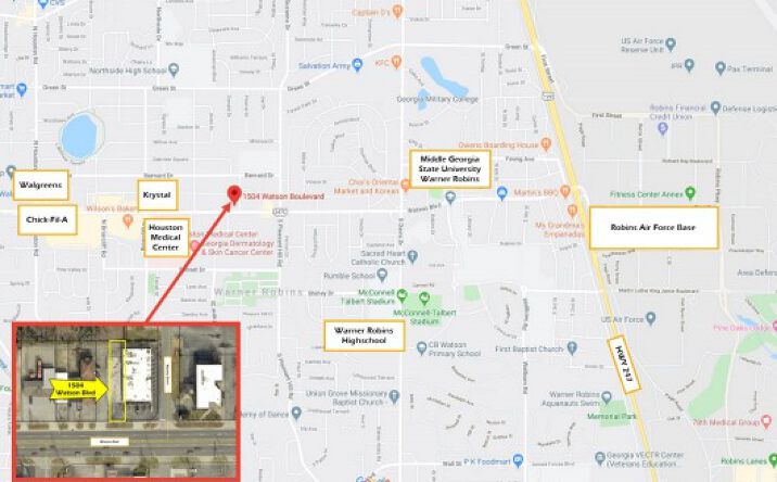 Pictures of Land property located at 1504 Watson Blvd, Warner Robins, GA 31093 for sales - image #1
