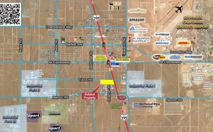 Pictures of Land property located at Highway 395 -25.82 Acres, Adelanto, CA 92301 for sales - image #1