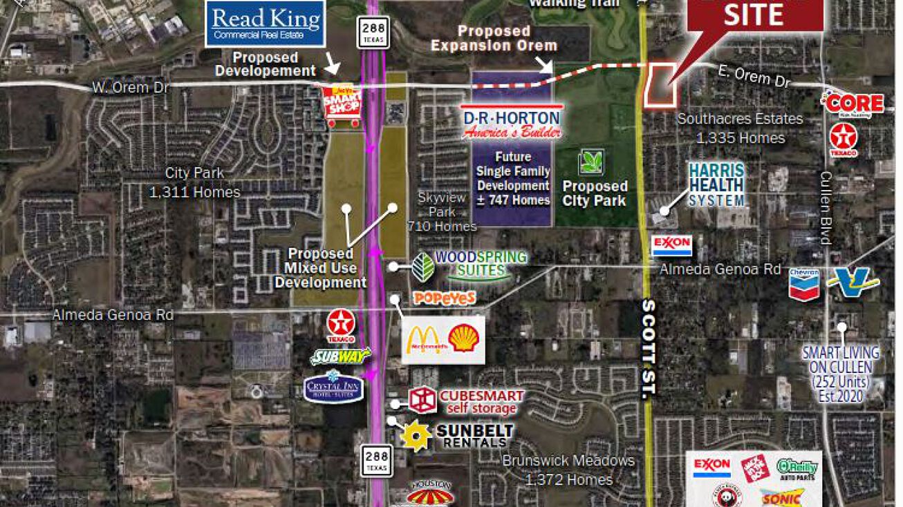Scott St, Houston, TX 77047 Land for Sale 13.1 ac Development