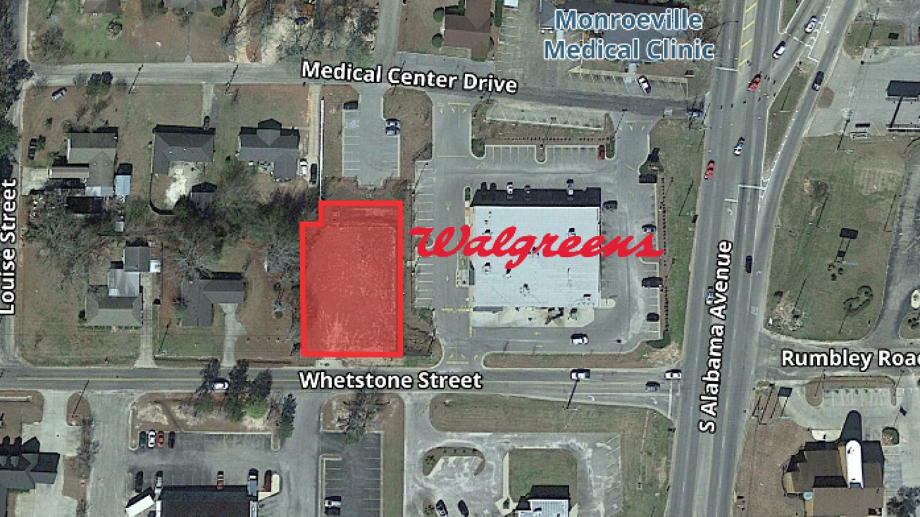 1772 S Alabama Ave, Monroeville, AL 36460 Land for Sale Excess Walgreens Parcel