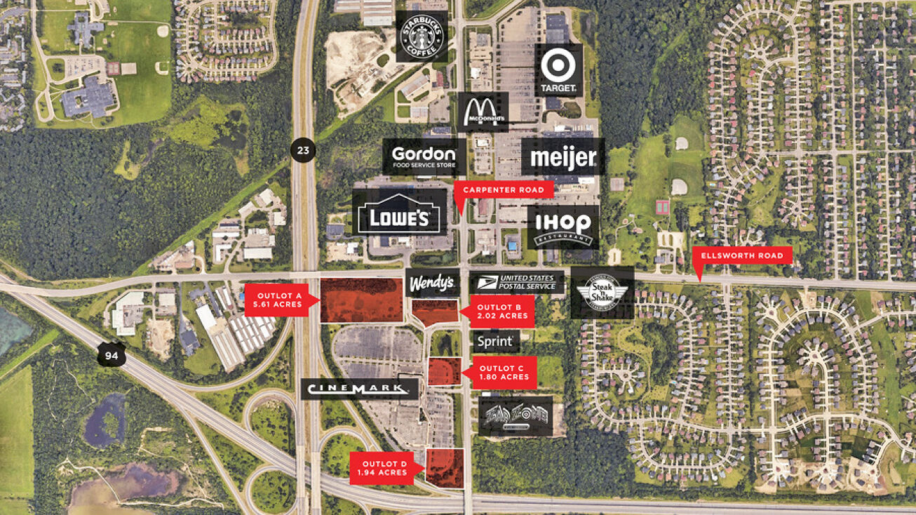 4 Outparcels On SW Corner of Ellsworth & Carpenter Road, Pittsfield