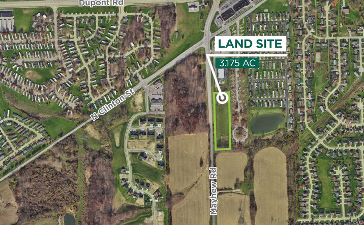Pictures of Land property located at Mayhew Rd, Fort Wayne, IN 46825 for sales - image #1