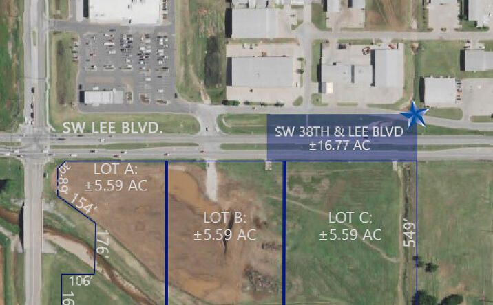 Pictures of Land property located at 3266-3798 SW 38th and Lee Blvd, Lawton, OK 73505 for sales - image #1