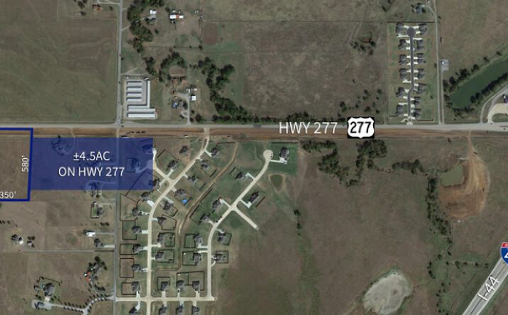 Pictures of Land property located at 4.5ac on US Hwy 277  Elgin, Elgin, OK 73538 for sales - image #1