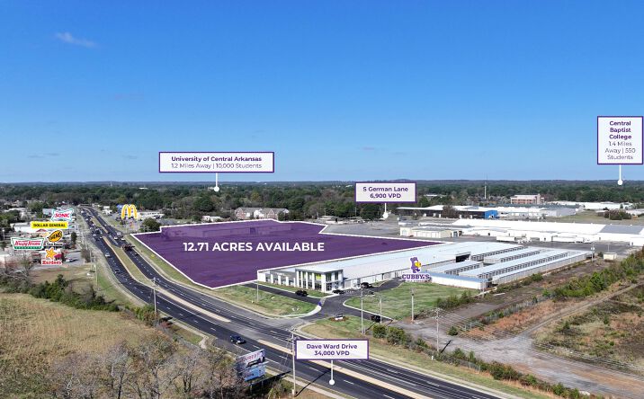 Pictures of Land property located at 1150 Dave Ward Dr, Conway, AR 72032 for sales - image #1