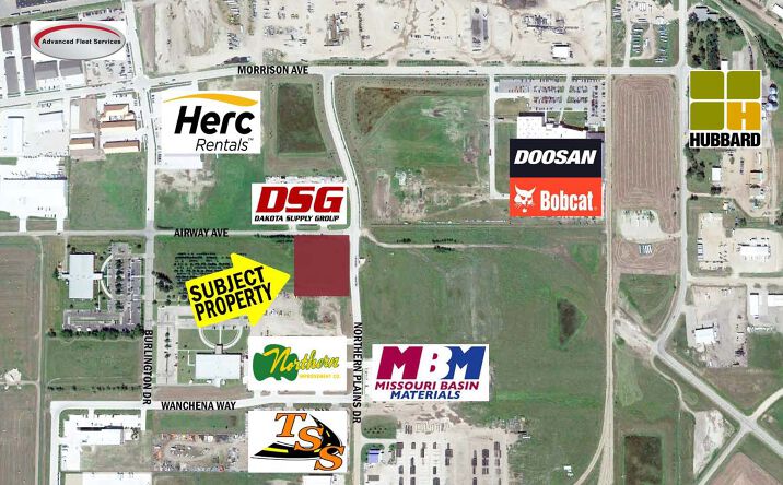 Pictures of Land property located at 3207 Airway Avenue- 2.5 Acre, Bismarck, ND 58504 for sales - image #1