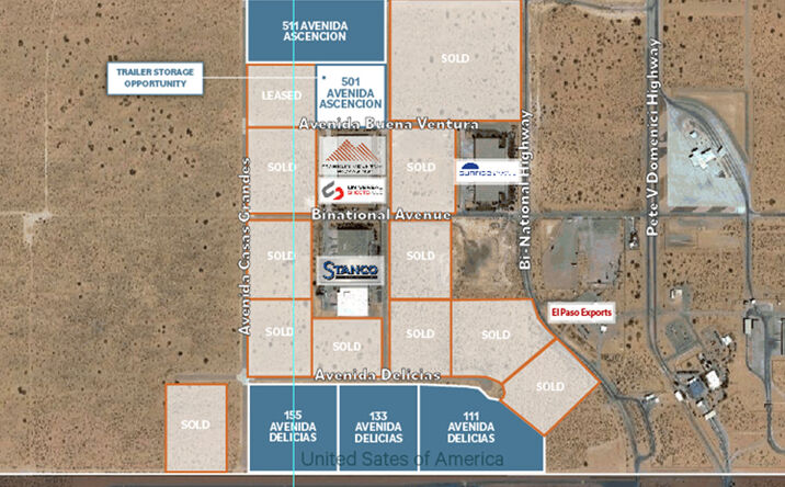 Pictures of Land property located at Border Industrial Park Parcels, Santa Teresa, NM 88008 for sales - image #1