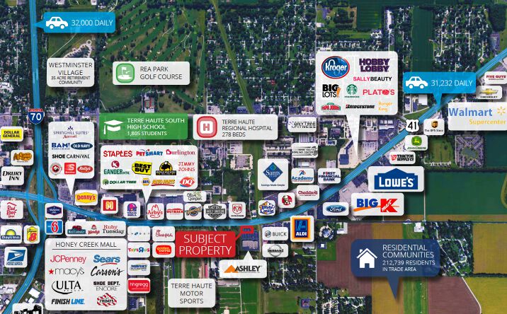 Pictures of Retail property located at South US Hwy 41, Terre Haute, IN 47802 for comps - image #1