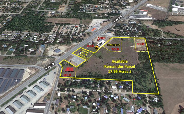 Pictures of Land property located at 0 Hwy 95 & Sagle Rd, Sagle, ID 83860 for sales - image #1