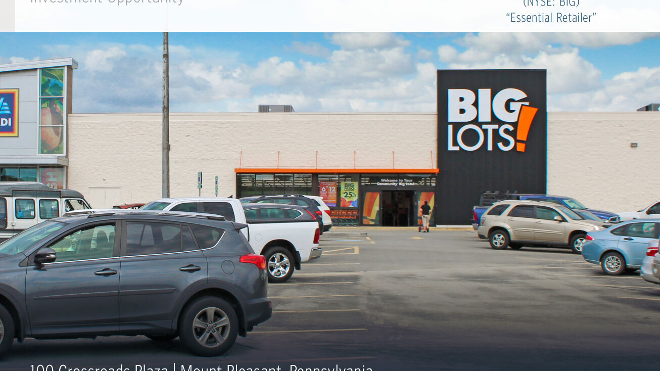 100 Crossroads Plaza, Mount Pleasant, PA 15666 Retail Property for Sale Big Lots