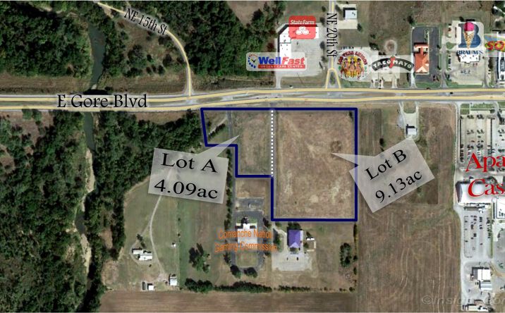 Pictures of Land property located at 1601 E Gore Blvd., Lawton, OK 73501 for sales - image #1
