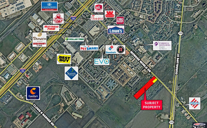 Pictures of Land property located at 1506 Wonder World Dr, San Marcos, TX 78666 for sales - image #1