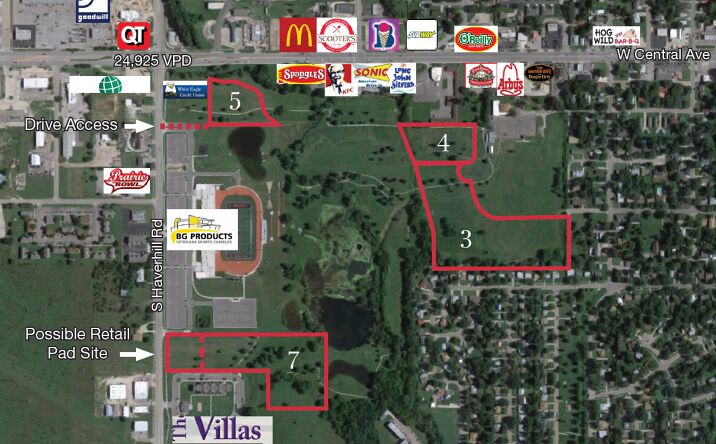 Pictures of Land property located at SE/c Central & Haverhill, El Dorado, KS 67042 for sales - image #1
