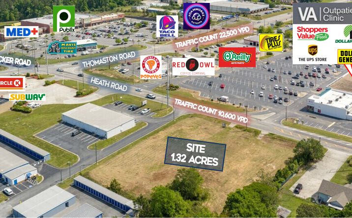 Pictures of Land property located at 2259 & 2273 Heath Road, Macon, GA 31206 for sales - image #1
