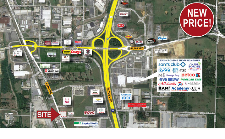 Pictures of Land property located at 520 United Dr, Conway, AR 72032 for sales - image #1