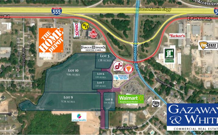 Pictures of Land property located at 3319 Harrisburg Rd, Jonesboro, AR 72404 for sales - image #1