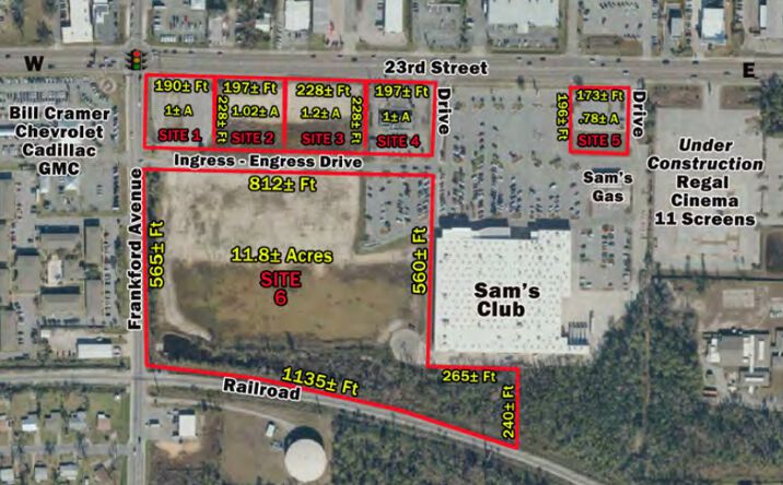 Pictures of Land property located at 2015 West 23rd Street, Panama City, FL 32405 for sales - image #1
