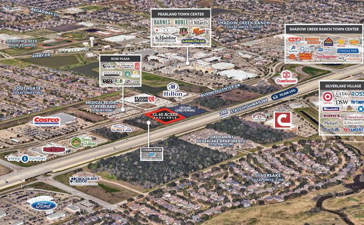 Pictures of Land property located at SH 288 Business Center, Pearland, TX 77584 for sales - image #1
