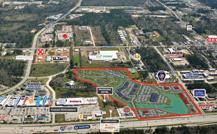Pictures of Land property located at I-45 and Teas Nursery Road, Conroe, TX 77304 for sales - image #1