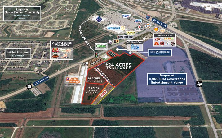 Pictures of Land property located at SWQ of FM 1764 and I-45 South, Texas City, TX 77591 for sales - image #1